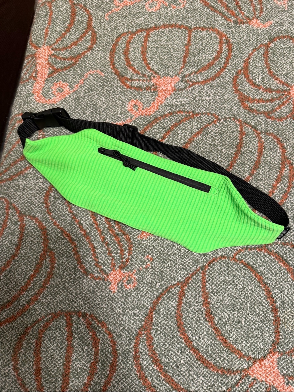 Triangl Neon Green Ribbed Fanny Pack Belt Bag